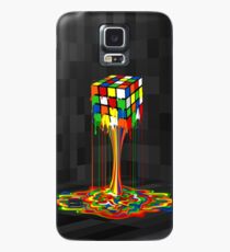 Rainbow melted rubiks cube Abstract Case/Skin for Samsung Galaxy