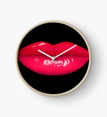 red lips Clock