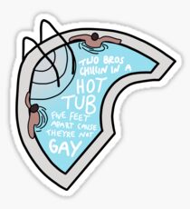 Hot tub bros Sticker
