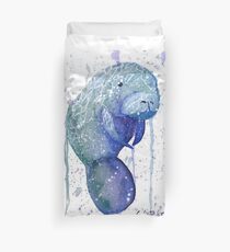 Funda nórdica Manatí de acuarela