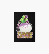 Cute Electronic Dance Music Turnip Pun Art Board