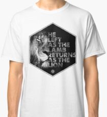Links als Lamm, das als Löwe von JT4Christ zurückkehrt Classic T-Shirt