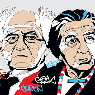Artwork thumbnail, Golda Meir & David Ben-Gurion - Pop Art Israeli leader by SMIGONLINE