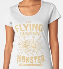 The Flying Spaghetti Monster (dark) Women's Premium T-Shirt