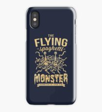 The Flying Spaghetti Monster (dark) iPhone Case