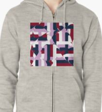 organic tiling Zipped Hoodie
