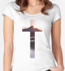 Christian Cross Women's Fitted Scoop T-Shirt