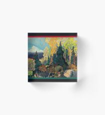 Autumn Hillside Acrylic Block