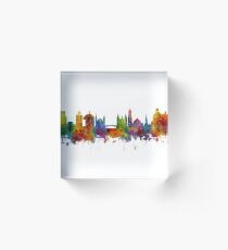 Ljubljana Solvenia Skyline Acrylic Block