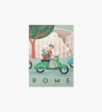 Rome Vintage Travel Poster Art Board