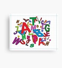 Alphabet gum Canvas Print
