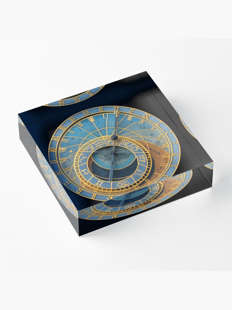 Alternate view of Stunning! Medievil Astronomical Clock or Prague Orloj in Prague / Praha Czech Republic - Professional Photo Acrylic Block