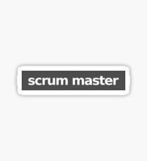 Scrum Master - Gray Sticker