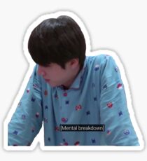 Pegatina BTS JIN // trastorno mental meme