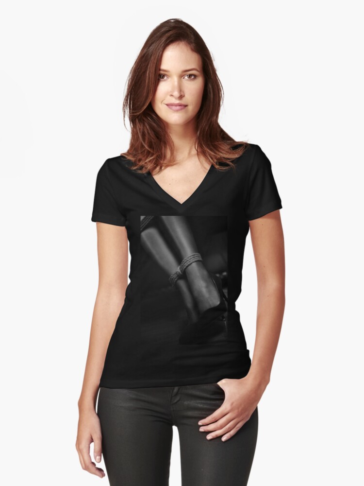Artistic Black And White Of Sexy Woman Ankles Tied Up With A Bondage Rope Art Photo Print Womens Fitted V Neck T Shirt By Awenartprints Redbubble Artistic Black And White Of Sexy Woman Ankles Tied Up With A Bondage Rope Art Photo Print Womens Fitted V Neck T Shirt By Awenartprints Redbubble