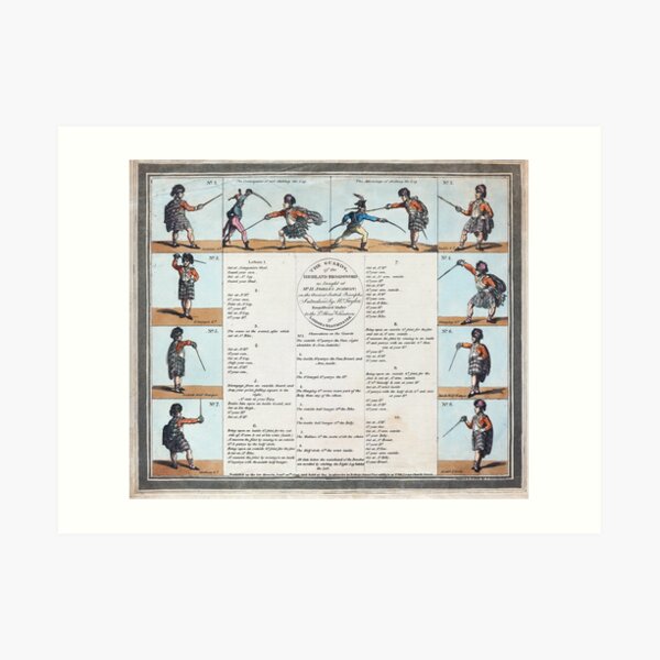 Angelo's broadsword "quickstart guide" Art Print