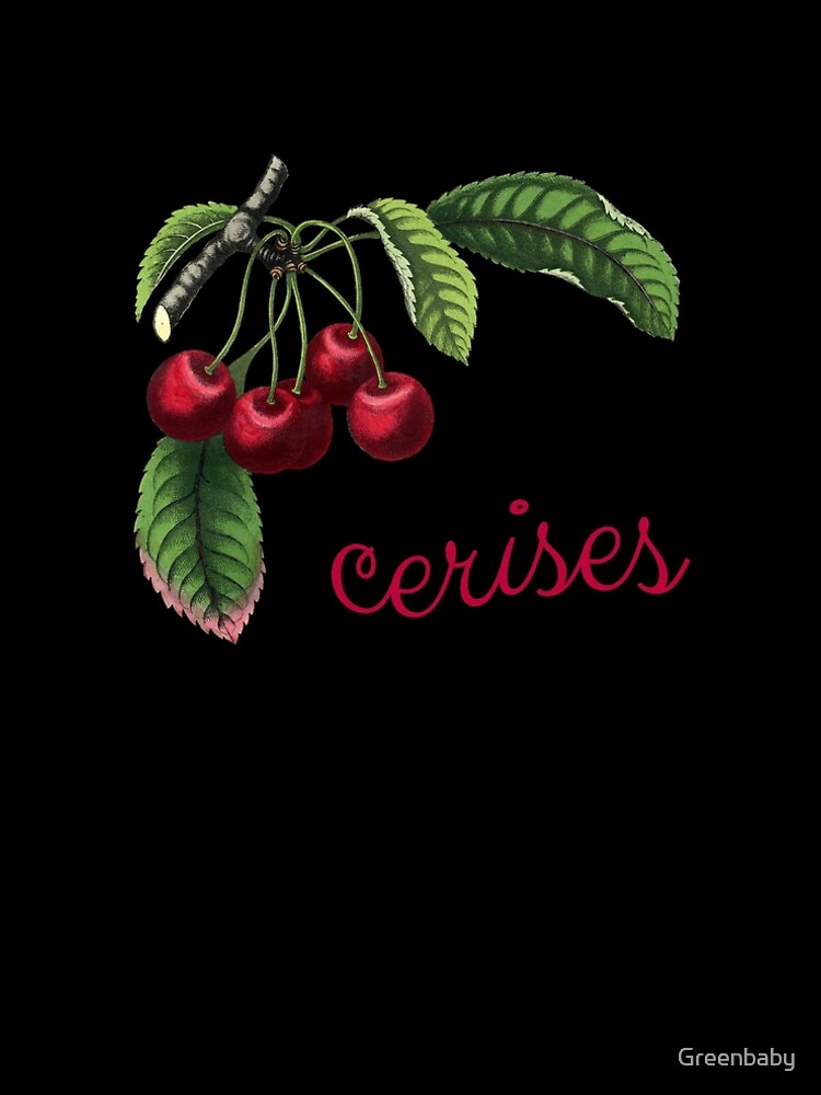 "Cerises French for Cherries" ALine Dress by Greenbaby Redbubble