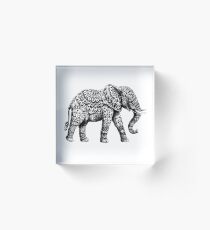 Bloque acrílico Ornate Elephant 3.0