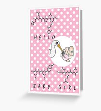 Chemie-Baby-Karte Grußkarte
