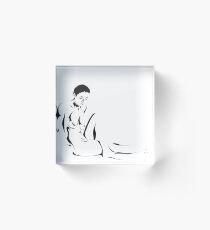 Minimalist Female Nude Acrylic Block