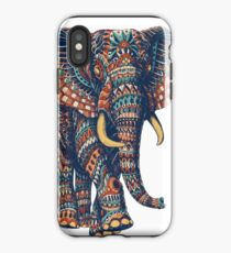 Verzierter Elefant v2 (Farbversion) iPhone-Hülle & Cover