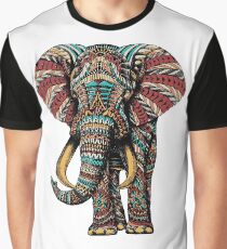 Ornate Elephant (Color Version) Graphic T-Shirt