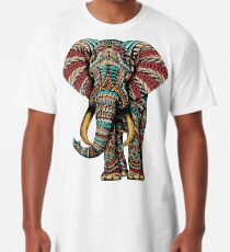Ornate Elephant (Color Version) Long T-Shirt