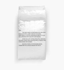 Anonymous Letter to Sammi Duvet Cover