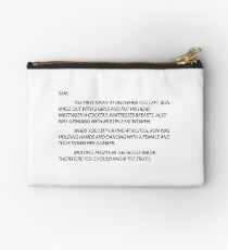 Anonymous Letter Sammi Studio Pouch