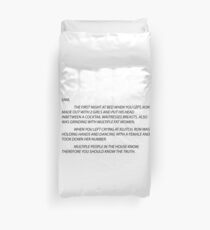 Anonymous Letter Sammi Duvet Cover