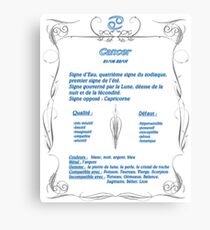 cancer astrology Canvas Print