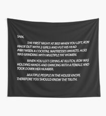 letter to sammi Wall Tapestry