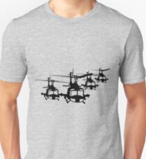 Huey Helicopter Team in Black v1 Unisex T-Shirt