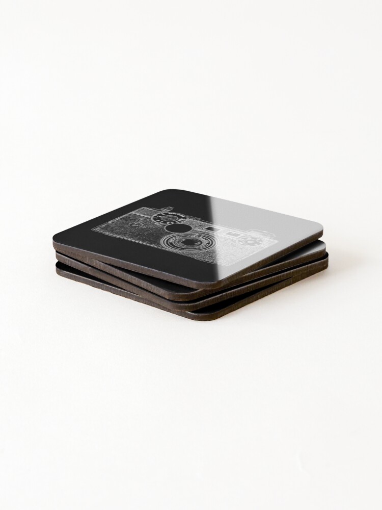 Alternate view of Argus Vintage Camera with White Outline Coasters (Set of 4)