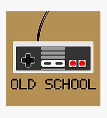 Old school - Nintendo (NES) Controller Photographic Print