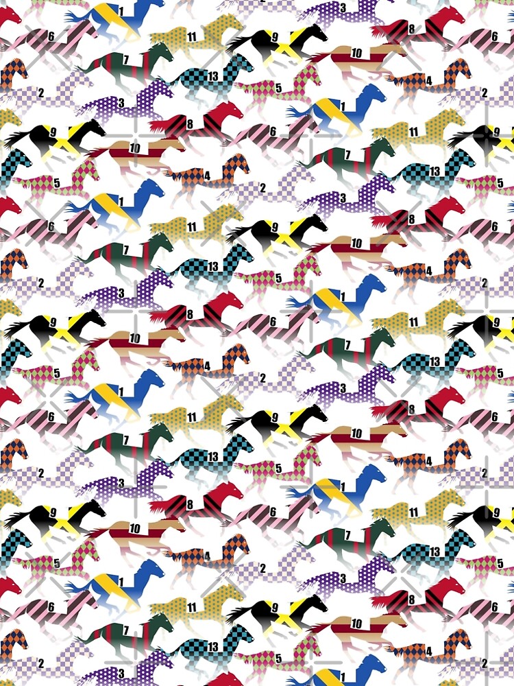 Off to the Horse Races Jockey Silks Pattern by wickedrefined
