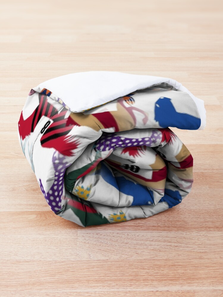Alternate view of Off to the Horse Races Jockey Silks Pattern Comforter