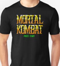 Press Start to Mortal Kombat by PixelRetro Unisex T-Shirt