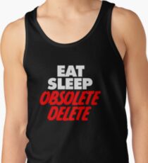 WOKEN MATT HARDY EAT SLEEP OBSOLETE DELETE Tank Top