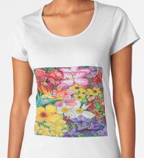 Flower pedals | Abstract Art Women's Premium T-Shirt