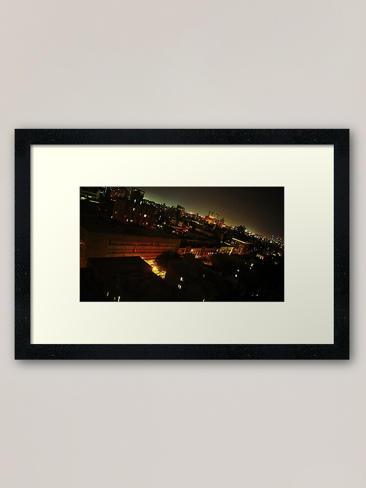Alternate view of New York at Night Framed Art Print