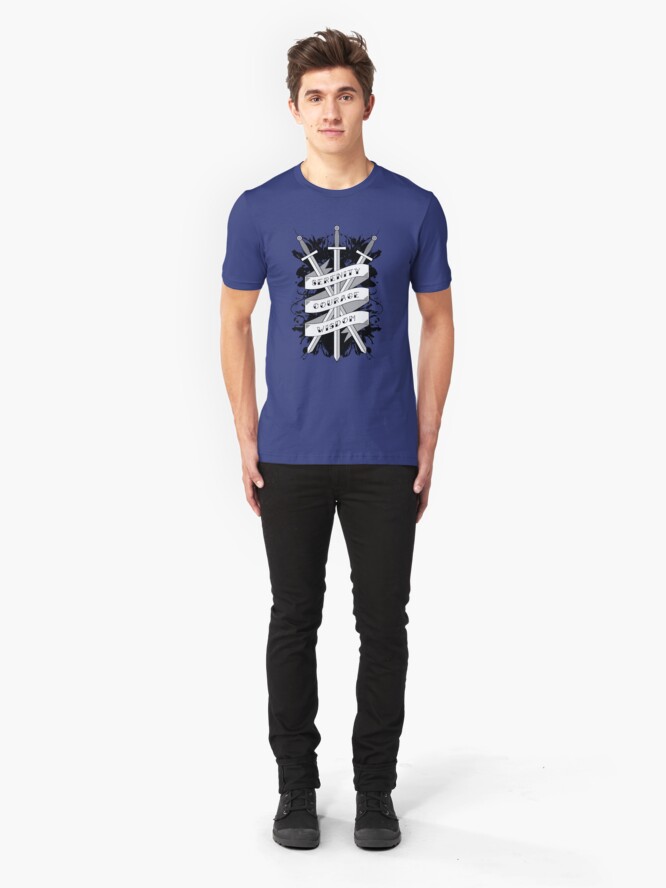 Alternate view of Serenity, Courage & Wisdom Slim Fit T-Shirt