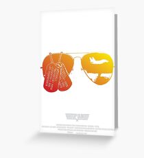 Maverick's Aviators & Dogtags Greeting Card