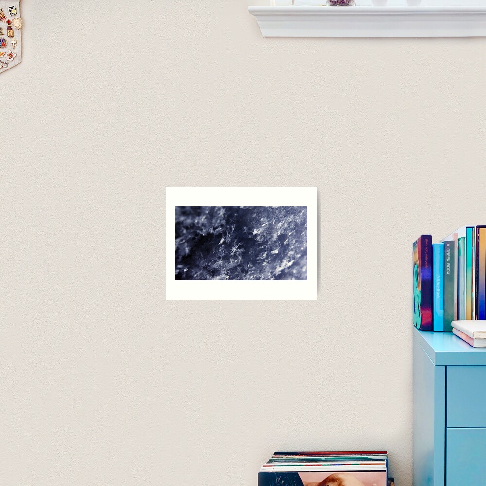 Frosted Snowflakes HDR Art Print