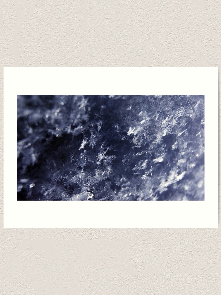 Alternate view of Frosted Snowflakes HDR Art Print
