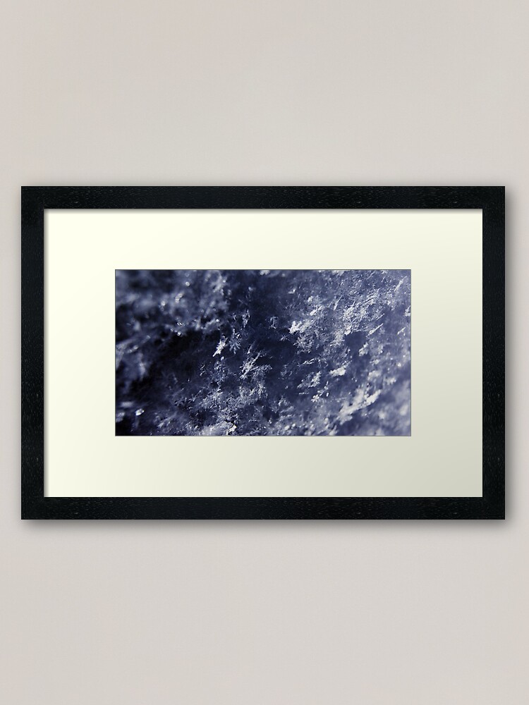 Alternate view of Frosted Snowflakes HDR Framed Art Print