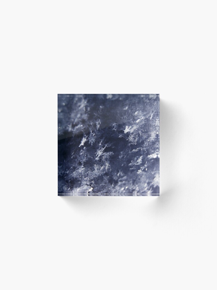 Alternate view of Frosted Snowflakes HDR Acrylic Block