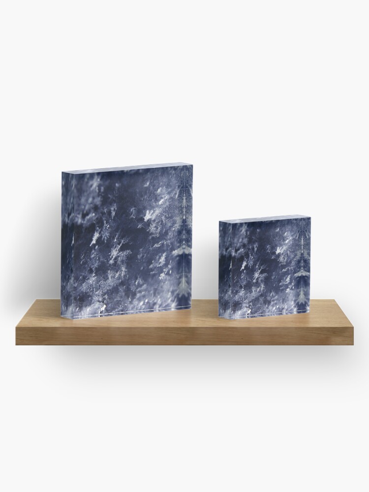 Alternate view of Frosted Snowflakes HDR Acrylic Block