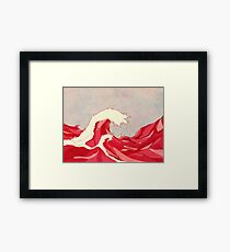 Cherry Waves Framed Print