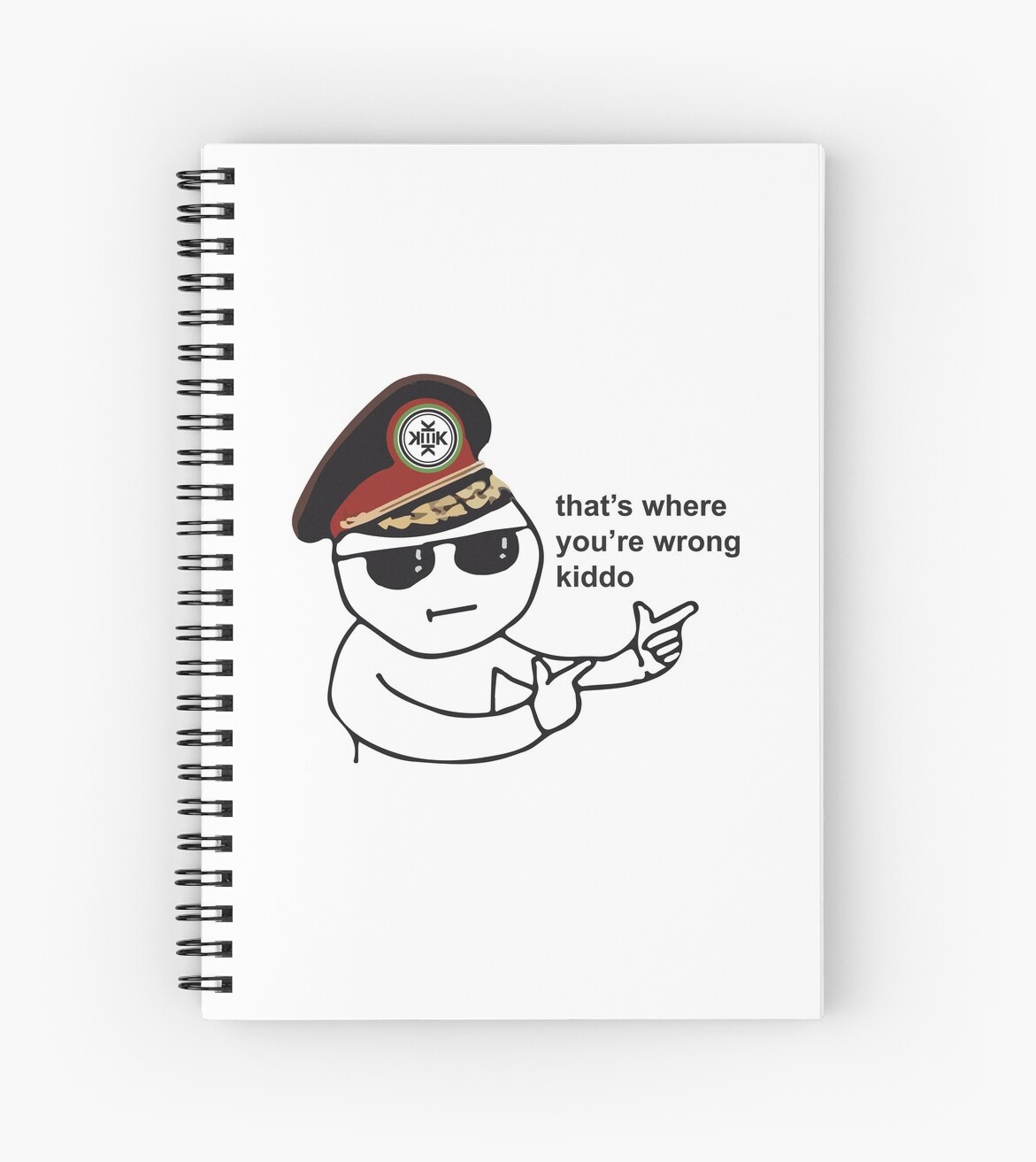 Cuadernos De Espiral Ah Es Donde Te Equivocas Kiddo Kekistan